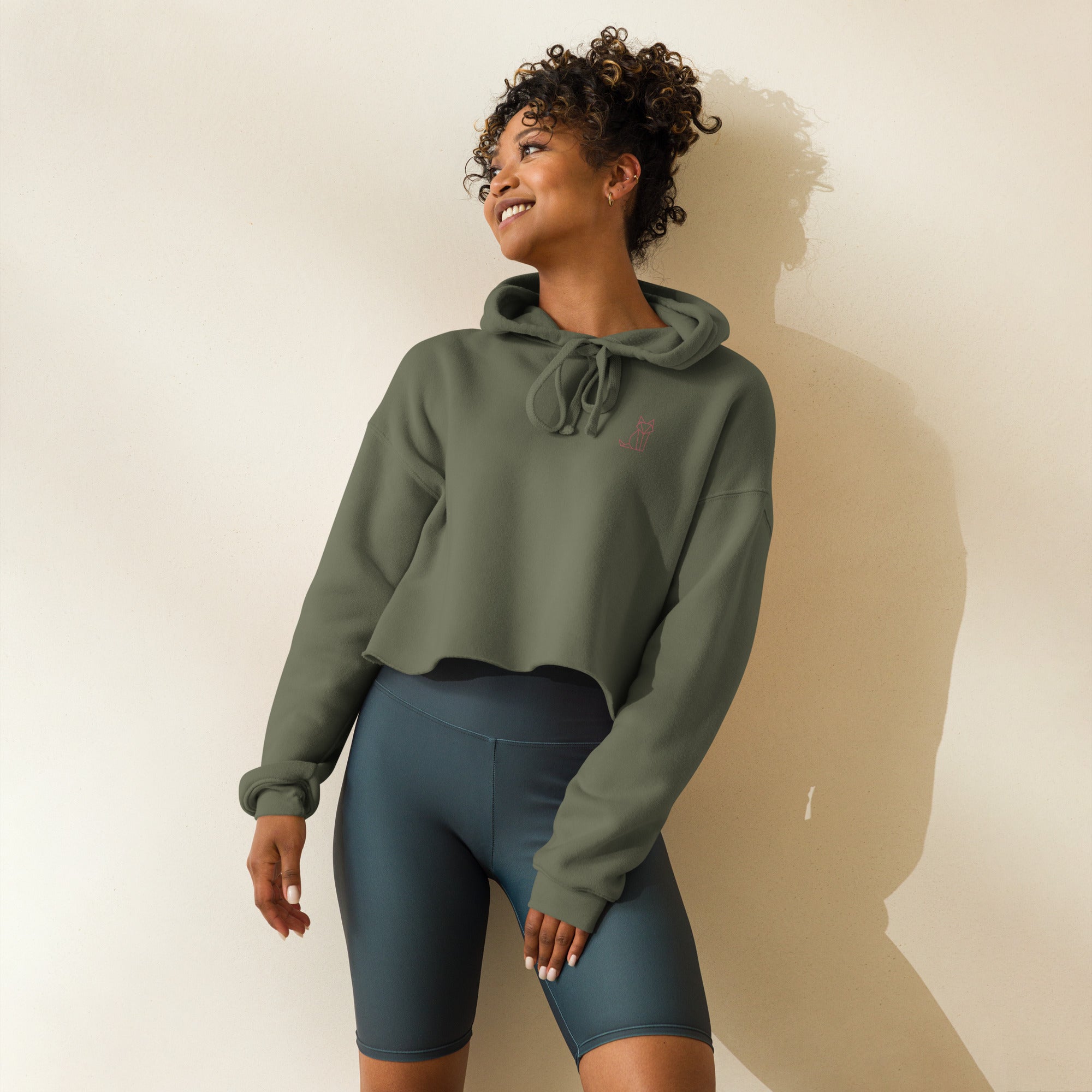 Origami Fox It's a No Cropped Hoodie – Trice Saturdays