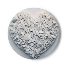 Load image into Gallery viewer, Ceramic Coaster - Mosaic Heart Design
