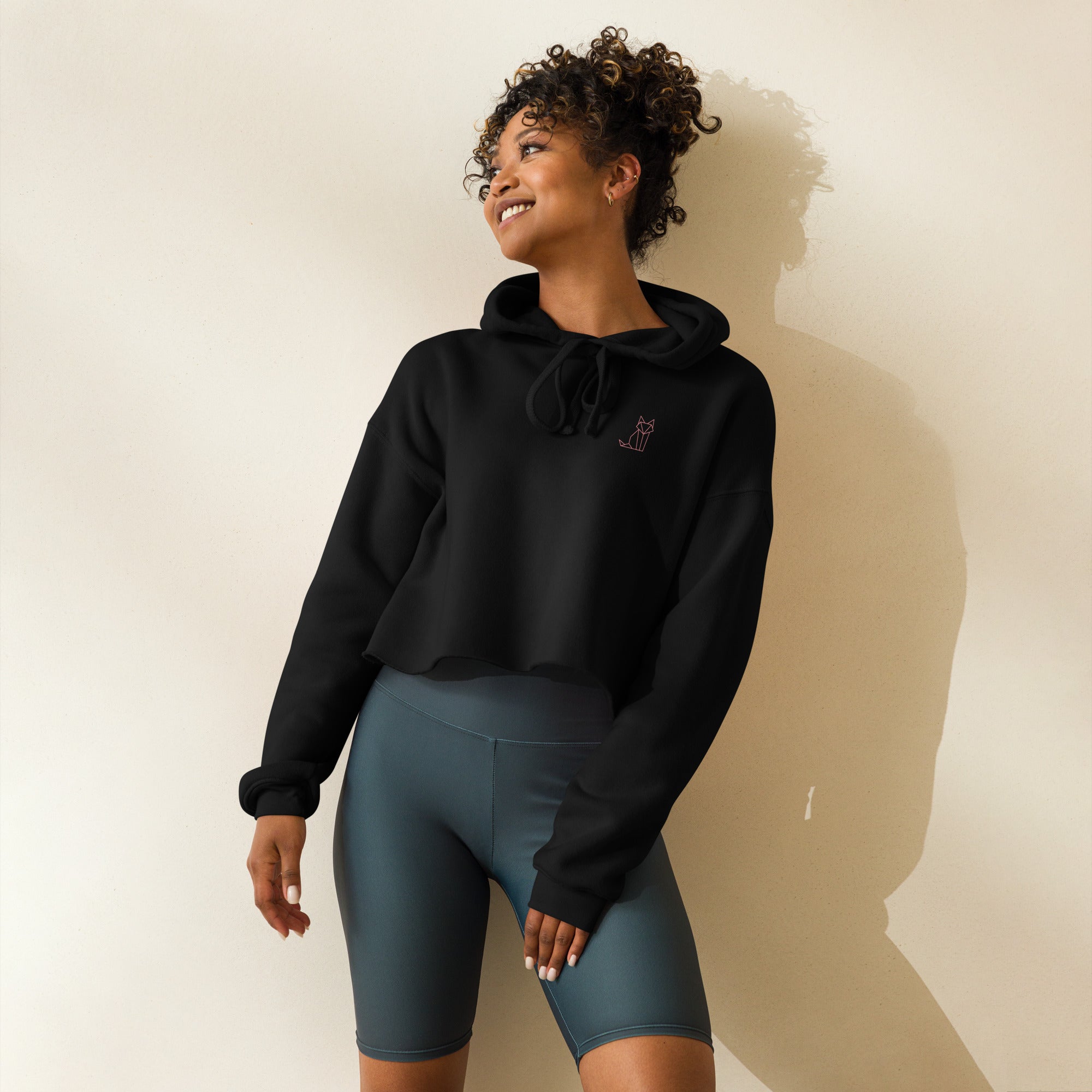 Origami Fox It's a No Cropped Hoodie – Trice Saturdays